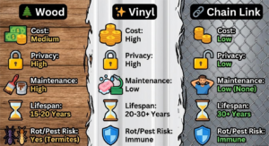 Wood vs Vinyl Fence Cost